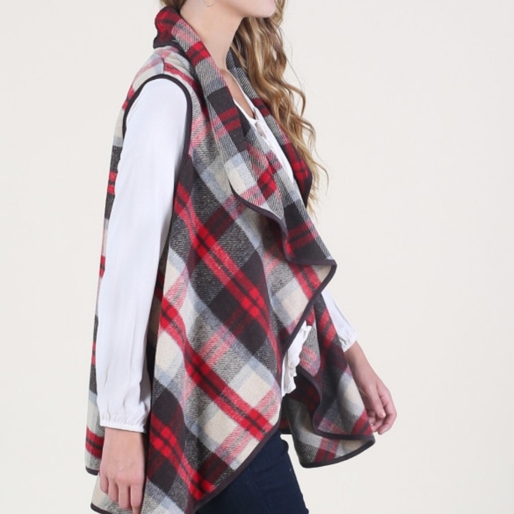 NWOT Altar’d State Plaid Vest - Picture 2 of 14